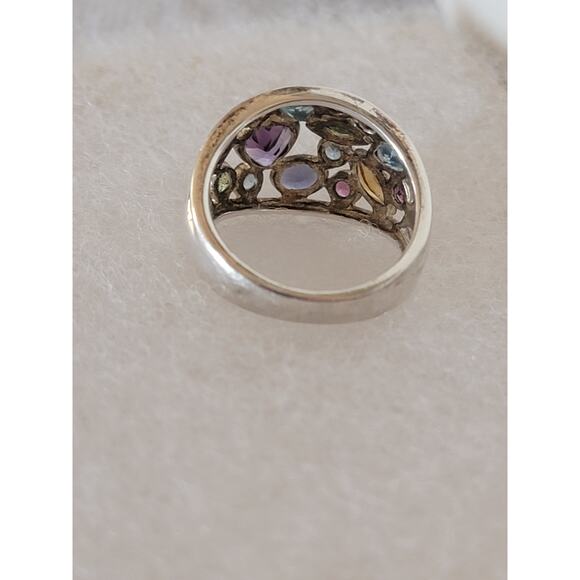 Sterling Silver Multi-Gemstone Ring - Picture 9 of 10